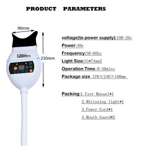 جهاز تبييض أسنان احترافي مع مصدر ضوء بارد ليد أزرق معدات تبييض أسنان تعمل بالكهرباء - Product Image 3