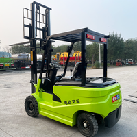 Chariot élévateur électrique 3 tonnes à batterie lithium-ion, mât duplex, certifié CE, vente chaude en usine