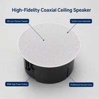 ZHIKU 2-Piece 25-60W Stereo High Fidelity 5.25" Speaker Plafon Plastik Tahan Lama Nirkabel