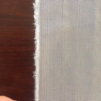 Vente d'usine, tissu blanc 100% polyester, maille à air, support de tapis, doublure en tissu gris