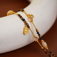 Collier pendentif gourde en alliage et résine doré marron pour femme TANGPEI, bijoux de mode