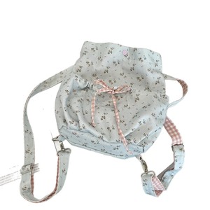 Floral Print <b>Canvas</b> Shoulder Bag With Zippered Pocket Large Capacity Everyday Use Women's <b>Backpack</b> Korean Style Summer 2025 - Product Image 5
