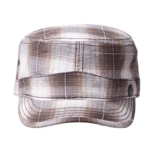 Mũ bóng chày cotton trơn, điều chỉnh được, giá gốc nhà máy, rẻ, dành cho nam, kiểu mũ cadet đỉnh phẳng - Product Image 1