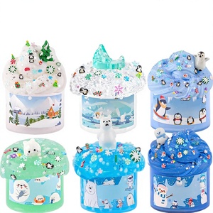 LAWOHO Kit de slime nuageux et moelleux 6 pièces, slime transparent au beurre et à l'eau, additifs, cadeau d'anniversaire ou de Noël pour enfants unisexe, fabriqué en Chine - Product Image 1