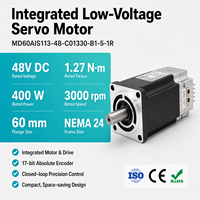 Moteur servo à aimant permanent sans balais 48V DC 400W, bride 60mm, NEMA 23, pour AGV/bras robotisé/machine d'emballage, 3000 tr/min, IP54, CE