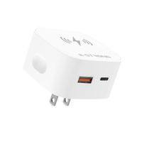 Chargeur mural GaN 3-en-1 35W standard US, double port A+C, bloc de charge rapide pour la maison, le bureau et les voyages, charge multi-appareils