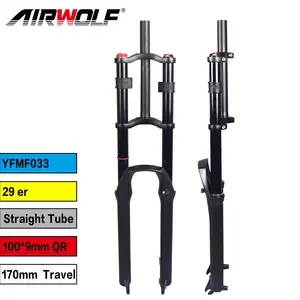 29ER Suspensi Garpu Downhill, Garpu Suspensi Perjalanan 170MM dengan Jarak Belakang 100*9MM