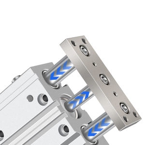 Cylindre pneumatique triaxial <span class=keywords><strong>TCL</strong></span> Corps en aluminium anodisé dur Tige de piston chromée Montage en 4 points Stabilité anti-fuite - Product Image 5
