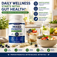 Capsules de probiotiques 10-50 milliards d'UFC, complément alimentaire pour la santé digestive, probiotiques multistressus en capsules