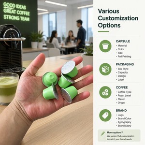 Cápsulas de Matcha de Envío Rápido, Listas para Enviar, Cápsulas de Té Verde Compatibles con Nespresso, Dolce Gusto, Keurig, Monodosis, Venta al Por Mayor - Product Image 1