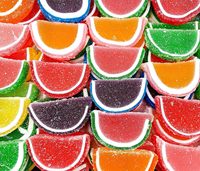 Factory Direct Sale Custom Personal Label Halal Fruit Flavor Sugar Coated Slice Jelly Gummy Candy Sweet