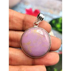 Hermoso colgante de fosforodirita en plata de ley 925 - Joyería de cristal/gema para el Día de la Madre - Product Image 1