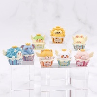 Nouveau design chinois boîte aveugle 8 styles dessin animé gâteau tasses animal boîte aveugle figure