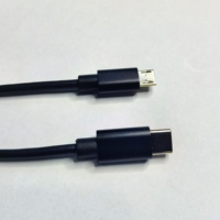 Kabel Adaptor Transfer Data OTG Nylon Kepang Tipe-C ke Micro untuk Printer dan Pemindai Barcode Pengisian Daya