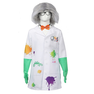 Costume da Cosplay di Halloween pazzo scienziato Costume da festa pazzo per bambini carnevale pazzo Festival vestiti - Product Image 5