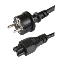 Câble électrique étanche standard européen, caoutchouc, prise 3 broches, prise 250V, connecteur, cordon de 2m/5m, équipement électrique, homologué
