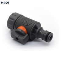 Accessoires d'irrigation pour serres : Robinet de tuyau d'arrosage de jardin 1/2 pouce, connecteur ABS 16 mm, raccord rapide pour système d'irrigation goutte à goutte haute pression
