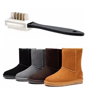 1/2 <span class=keywords><strong>brosse</strong></span> de nettoyage manuelle pour chaussures en forme de S à 3 côtés avec design pratique pour bottes de neige - Product Image 2