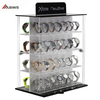 Meilleure vente, présentoir de comptoir pour boutique de montres, vitrine en acrylique transparent, présentoir de montres