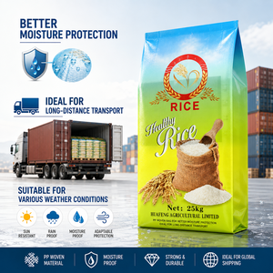 Sac de <span class=keywords><strong>riz</strong></span> Basmati en tissu transparent laminé, 100% nouveau matériau, vide, recyclé, 5kg <span class=keywords><strong>10kg</strong></span> 25kg 50kg, coloré - Product Image 6