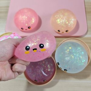Jouets Squishy Taba en Silicone Scintillant TPR, Anti-Stress, en Forme de Boulette Sensorielle pour Enfants – Nouveauté Tendance TikTok - Product Image 4