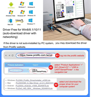 Adaptateur USB vers Série DB9 RS232, Câble avec Puce Prolific PL2303, Connecteur Mâle DB-9, 1,8 m