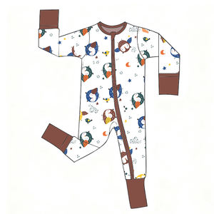 بيجامة مخصصة بالجملة ملابس أطفال من الخيزران-بيجامة مخصصة لحديثي الولادة والأطفال الصغار - Product Image 2