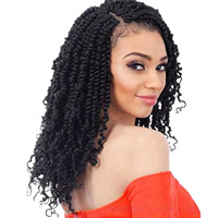 Perruque en fibre synthétique 150g, style Cross-Border African Explosion Spring Twist Dreadlocks, petites boucles en fil d'acier, pour crochet, fabriquée à la machine