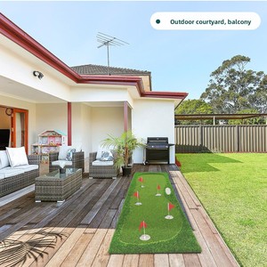 Tapete de <span class=keywords><strong>Golf</strong></span> Profesional para Interiores, Tapete de Práctica de <span class=keywords><strong>Golf</strong></span> Ensamblable, Césped Artificial, Ayuda para <span class=keywords><strong>el</strong></span> Entrenamiento de Putt, Mini Campo de <span class=keywords><strong>Golf</strong></span> - Product Image 3