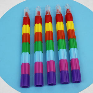 新製品のアイデアビルディングブロック着色クレヨン油絵スティックカラーペンカラー学生文房具2025 - Product Image 4