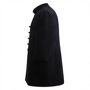 <b>Men's</b> Double Breasted <b>Waterproof</b> Woolen Reversible Overcoat <b>Long</b> <b>Coat</b> Formal Church Clergy Robe Custom - Product Image 2