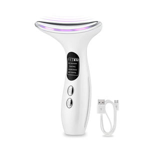 O pescoço massageador alívio dezenas elétrica 4 modos electro para o rosto levantamento do ombro rolo e pescoço de volta beleza instrumento - Product Image 1