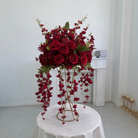 Boule de fleurs artificielles colorées pour centre de table de mariage, fête d'anniversaire, événement extérieur, décoration de table