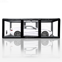 Garage de voiture gonflable transparent PVC Portable Commercial bâche de voiture gonflable salon commercial abri de voiture gonflable Capsule tente