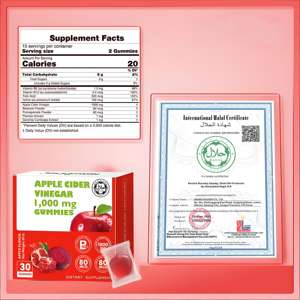 Gomitas Veganas ACV con Vino de Manzana, Ácido Fólico, Vitaminas B6 y B12, Pomegranado y Remolacha, 30 Unidades - Product Image 1