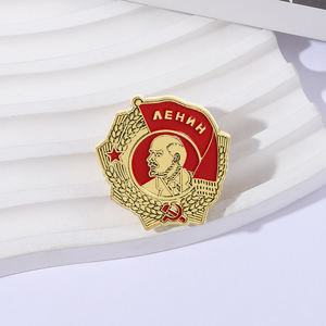 Soviet FCC pin Enamel kustom Retro antik selalu siap bendera lencana kerah bros perhiasan Aksesori hadiah untuk teman - Product Image 2