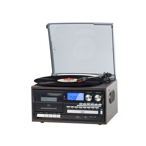Lecteur de disques vinyles ODM OEM, centre musical rétro multifonctionnel avec <span class=keywords><strong>USB</strong></span>, <span class=keywords><strong>CD</strong></span>, <span class=keywords><strong>cassette</strong></span>, <span class=keywords><strong>radio</strong></span> AM/FM, <span class=keywords><strong>Bluetooth</strong></span> - Product Image 2