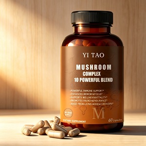 อาหารเสริมเห็ดรวมสกัด ตรา OEM สำหรับผู้ทานมังสวิรัติ แบบแคปซูล 10 in 1 - Product Image 2