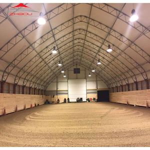 Tragbares 100 Quadratmeter wasserdichtes feuerfestes vorgefertigtes Lager Neues Design OEM ODM Wind Schnee Statische Berechnung Handel - Product Image 2