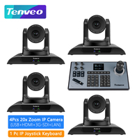 Controlador de Cámara PTZ Tenveo Serie KB200, Joystick USB 4D POE, Teclado, Controlador de Joystick para Cámara IP NDI