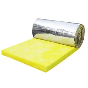 בית בידוד מתכת חומרי בניין Glasswool 40kg 100mm פיברגלס צליל בידוד