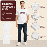T-shirt en coton personnalisé 300 g/m² 260 g/m² confortable, doux, respirant, à manches courtes, unisexe, grande taille, vierge, imprimé sérigraphié pour l'été
