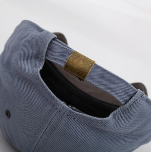 Casquette de baseball bicolore avec broderie, en coton, à visière incurvée, réglable, style Dad Hat, pour hommes et femmes, streetwear décontracté - Product Image 4