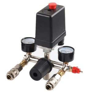 Interruptor de Presión Diferencial, Repuesto para Compresor de Aire, Controlador de Presión Automático de Plástico Negro para Compresores de Tornillo y Recíprocos - Product Image 5