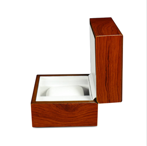 Bán Lẻ Gỗ Lớn Hạt Cao <span class=keywords><strong>Glossy</strong></span> Mahogany Lưu Trữ Hiển Thị Duy Nhất Watch Box Với Trang Sức Pouch - Product Image 2