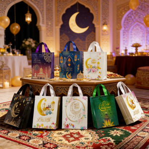 653314 <strong>Eid</strong> Mubarak Gift Bags Collection: Assorted Islamic Designs for Ramadan and <strong>Eid</strong> Party Favors and <strong>Presents</strong> - Product Image 4