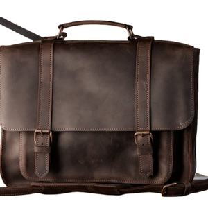 Luxury Genuine Leather Cross Body Sling <b>Messenger</b> <b>Bag</b> Large Capacity Stylish Business Handbag Inch Cotton Elegant <b>Laptop</b> - Product Image 2