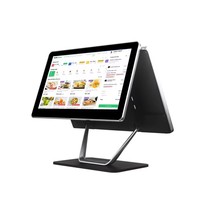 Terminal de point de vente mobile portable avec écran tactile de 15,6 pouces, PC Android, caisse enregistreuse, système de point de vente tout-en-un, NFC, supermarché, vente au détail