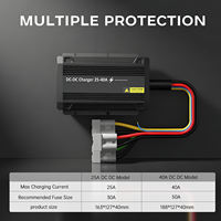 Pengisi Daya Baterai Lithium Ion Otomatis 25A 300W DC ke DC 12V/6V Inverter Surya Mobil dengan Kartu SIM dan Pemantauan Tegangan Nirkabel