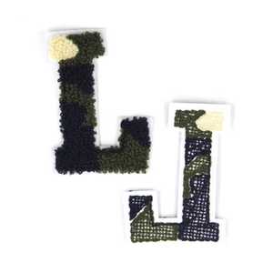 26 <span class=keywords><strong>letras</strong></span> camuflaje toalla bordado procesamiento ropa bolsa decoración bordado parche goma tela pasta - Product Image 5